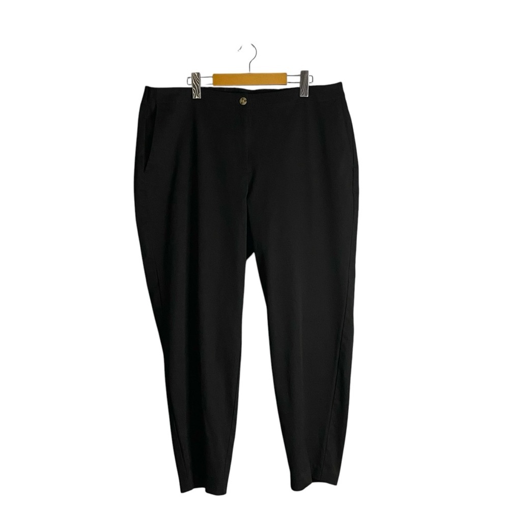 J. Jill Women's Black High Waisted Ankle Cropped Pants